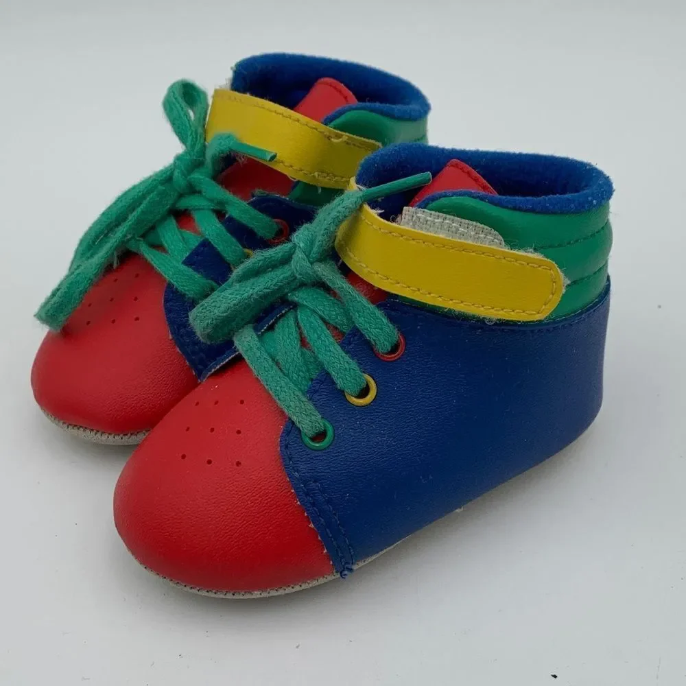 Vintage Gerber Baby Shoes Size 0 | Deadstock New in Package | Infant Newborn